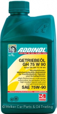 ADDINOL GETRIEBEÖL GH 75 W 90 - синтетическое трансмиссионное масло с великолепными антифрикционными свойствами 