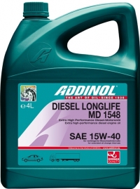 ADDINOL DIESEL LONGLIFE MD 1548 - всесезонное сверх мощное моторное масло (Heavy Duty Engine Oil-HDEO) 